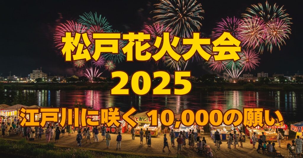 「【2025年】松戸花火大会の日程・見どころ・穴場を完全ガイド！」を紹介するバナー画像