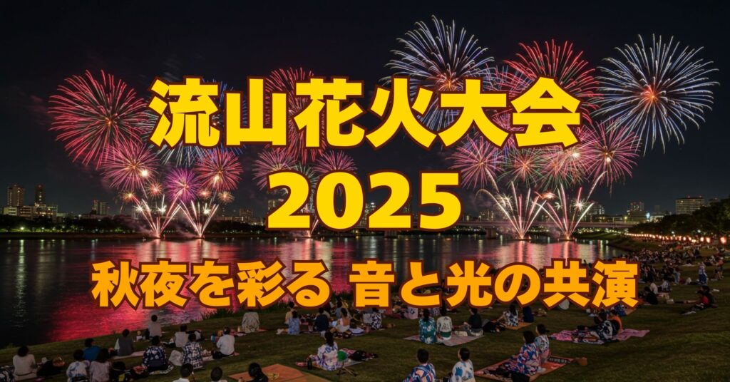「【2025年】流山花火大会はいつ？日程・見どころを徹底ガイド！詳しく解説！！」を紹介するバナー画像
