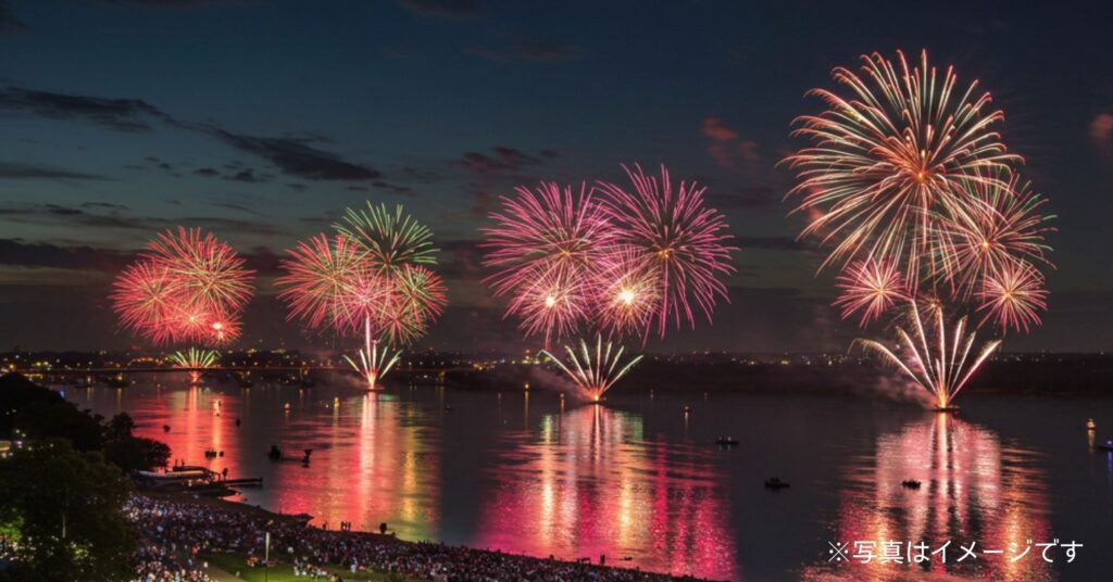 「第58回常総きぬ川花火大会｜2025年9月20日(土)開催！日程・アクセス・まとめ情報」を紹介するバナー画像