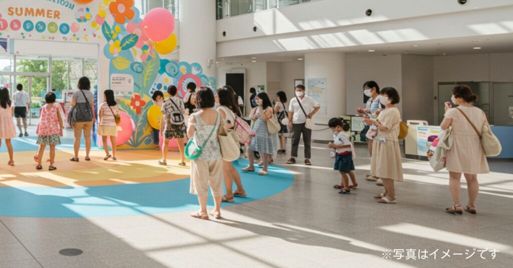 「つくまるフォトスポット『エキスポサマー２０２５』｜2025年7月1日(火)～2025年9月30日(火)」を紹介するバナー画像