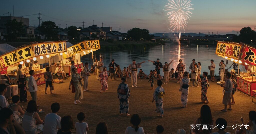 「第32回野田市関宿まつり花火大会｜2025年8月23日(土)開催！日程・アクセス・まとめ情報」を紹介するバナー画像