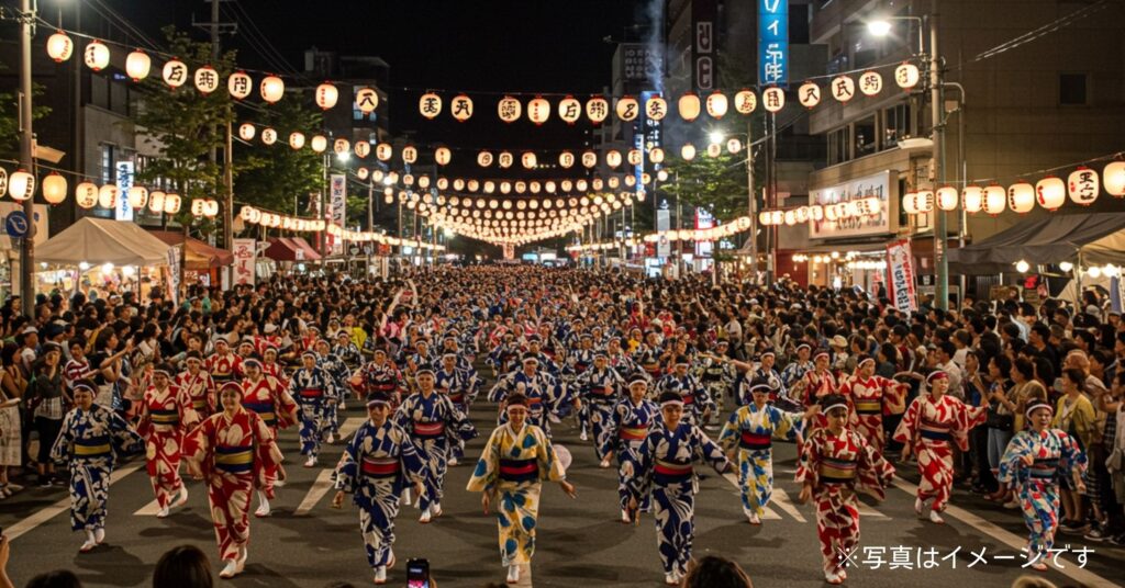 「第66回東京高円寺阿波おどり｜2025年8月23日(土)・24日(日)開催！日程・アクセス・まとめ情報」を紹介するバナー画像