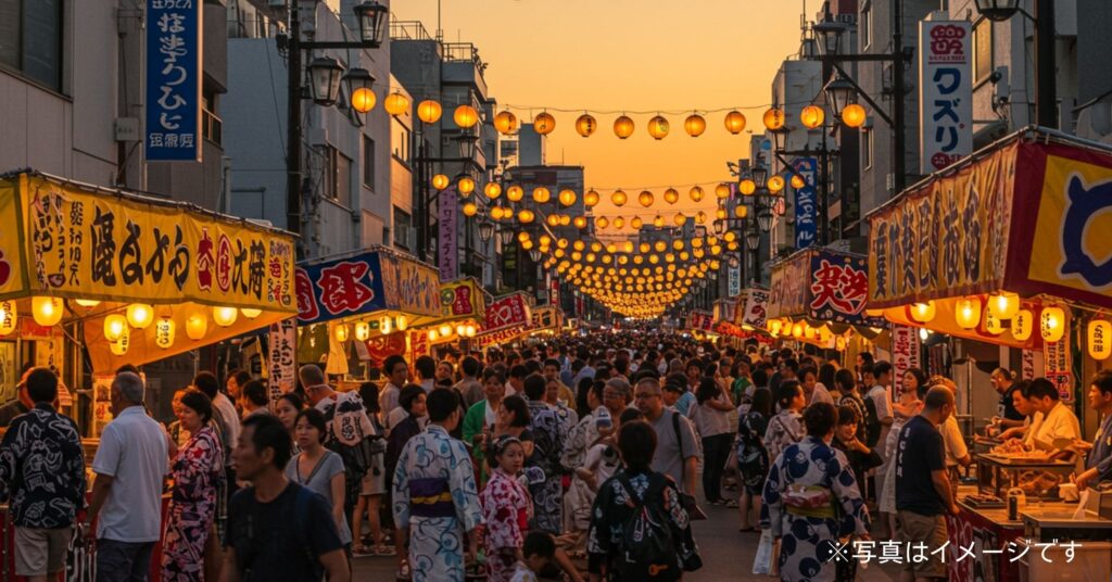 「麻布十番納涼まつり｜2025年8月23日(土)・8月24日(日)開催！日程・アクセス・まとめ情報」を紹介するバナー画像
