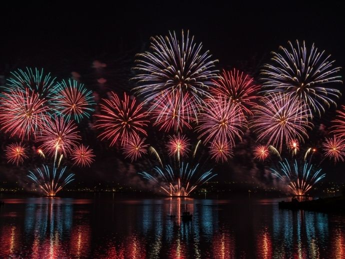 音と光の芸術「流山スカイミュージカル」の画像